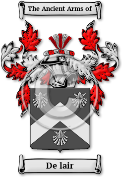 De lair Family Crest Download (jpg) Legacy Series - 150 DPI